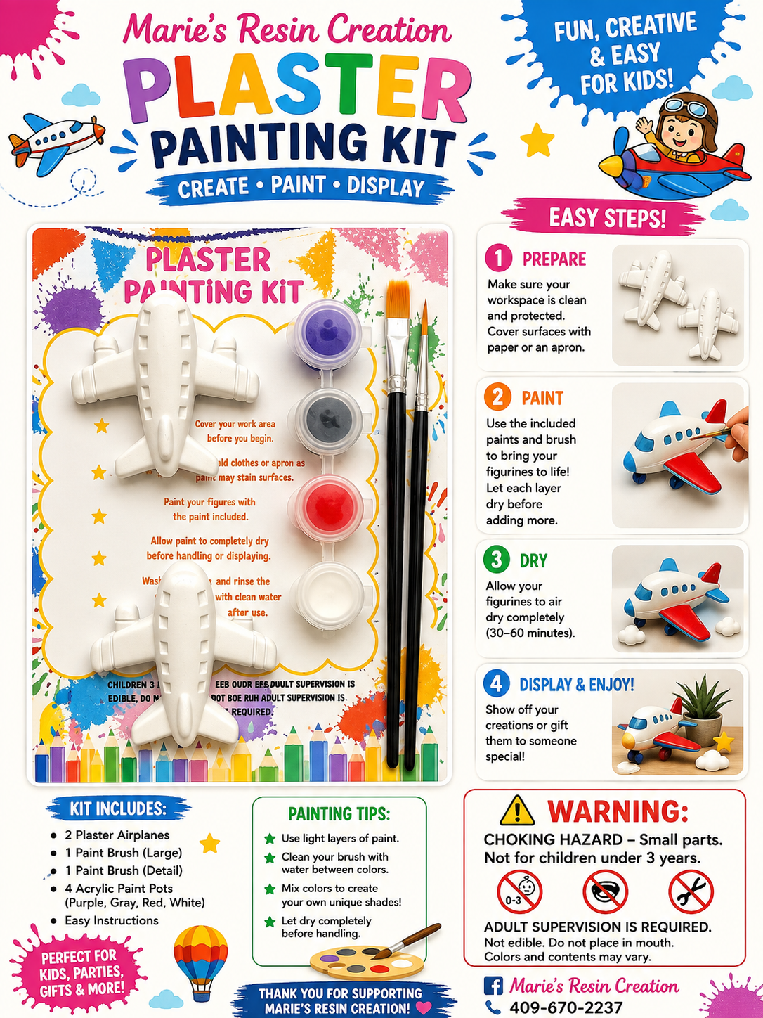 Plane Painting Kit