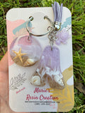 Custom made keychain beach theme